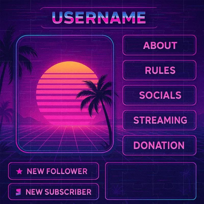 Twitch Streamer Overlay Packs