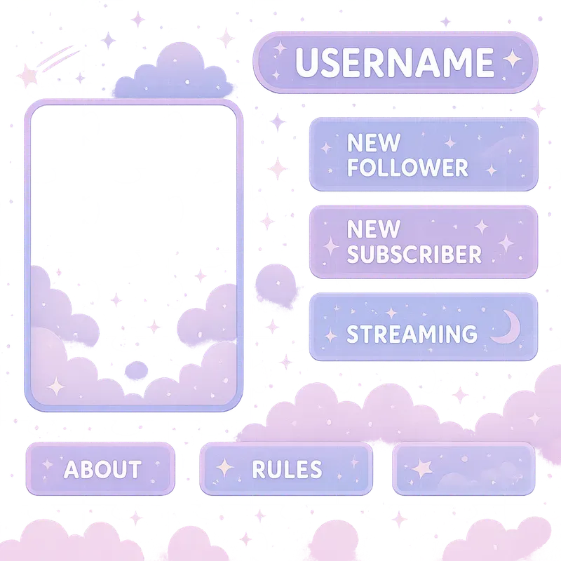 Twitch Streamer Overlay Packs