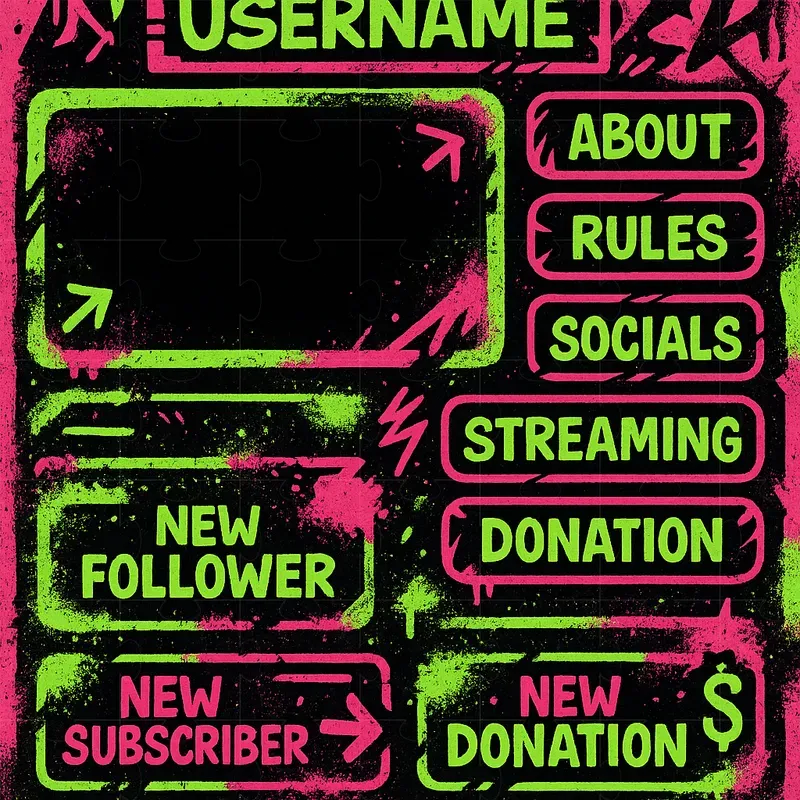 Twitch Streamer Overlay Packs