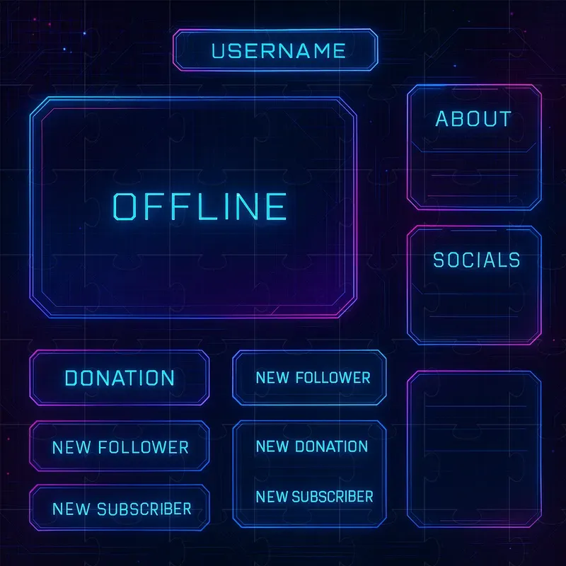 Twitch Streamer Overlay Packs