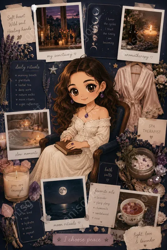 Viral Pinterest Girl Chibi Mood Boards