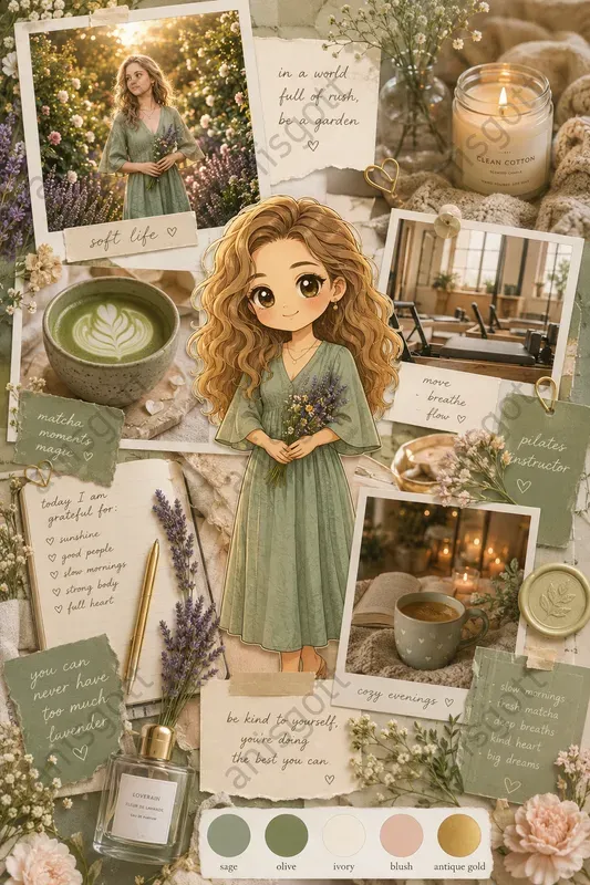 Viral Pinterest Girl Chibi Mood Boards