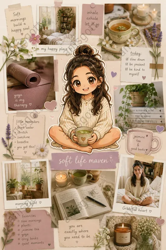 Viral Pinterest Girl Chibi Mood Boards