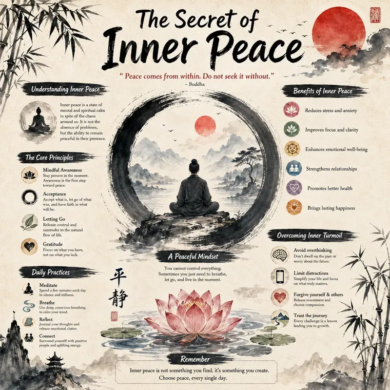 Zen Wisdom Infographic Poster Generator