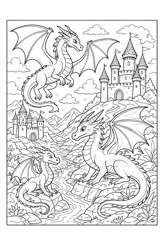 Coloring Book Pages KDP Print Ready