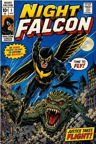 Superhero Comic Book Cover Generator