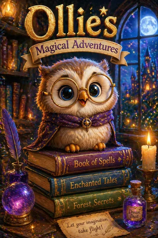 3D Magical Childrens Book Cover Creators