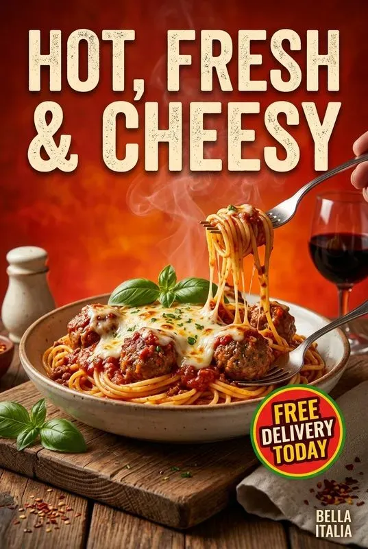 Pizza Italian Food Ad Posters