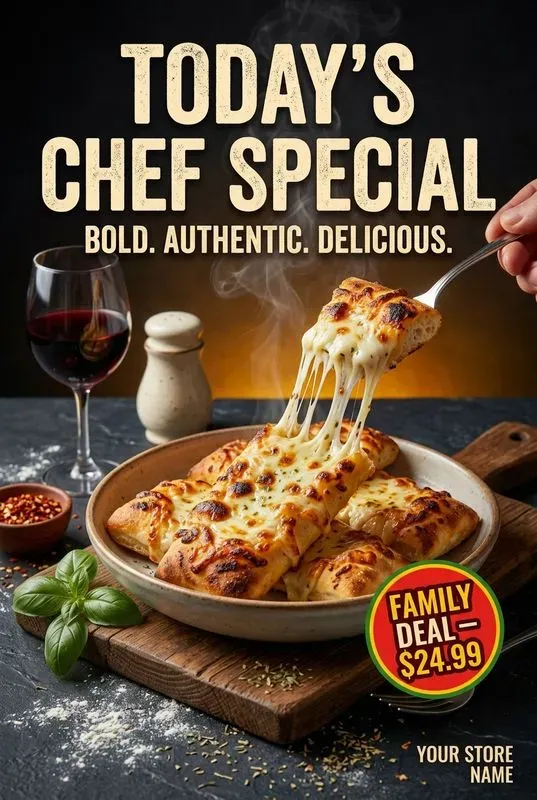 Pizza Italian Food Ad Posters