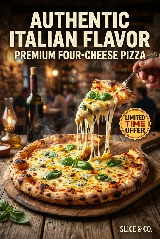 Pizza Italian Food Ad Posters