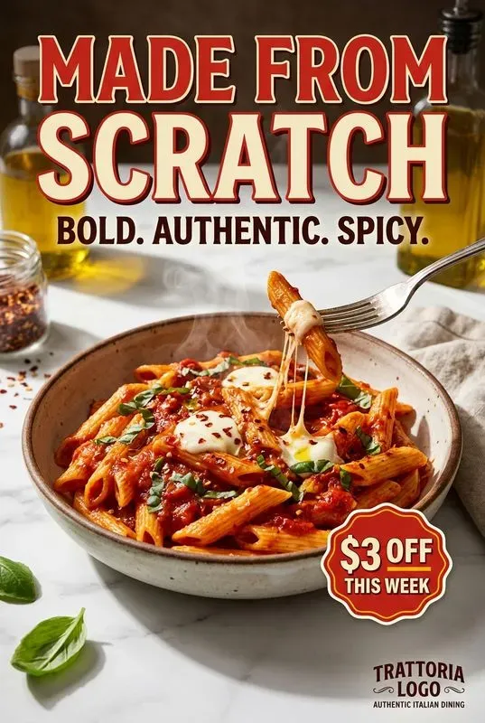 Pizza Italian Food Ad Posters