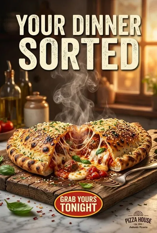 Pizza Italian Food Ad Posters