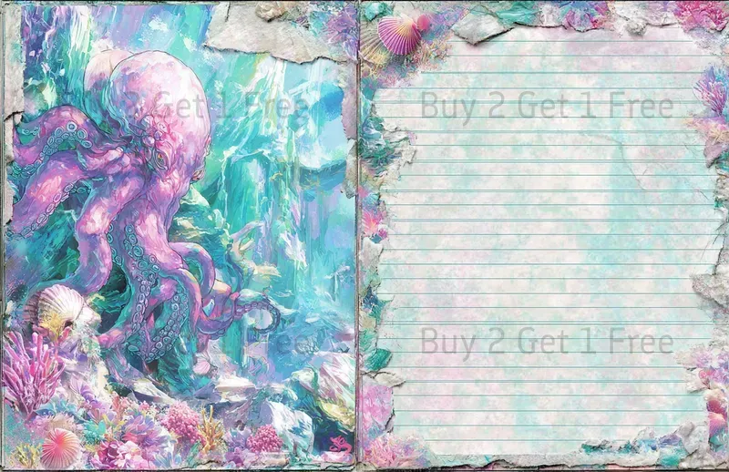 Mermaid Cyberpunk Double Pages