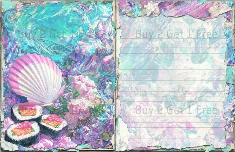 Mermaid Cyberpunk Double Pages