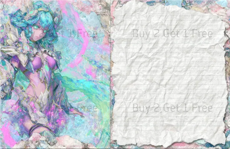 Mermaid Cyberpunk Double Pages