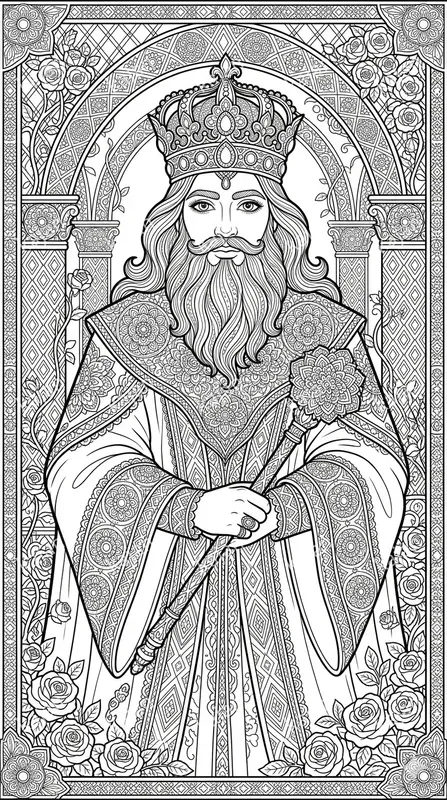 Fantasy Royalty Coloring Pages