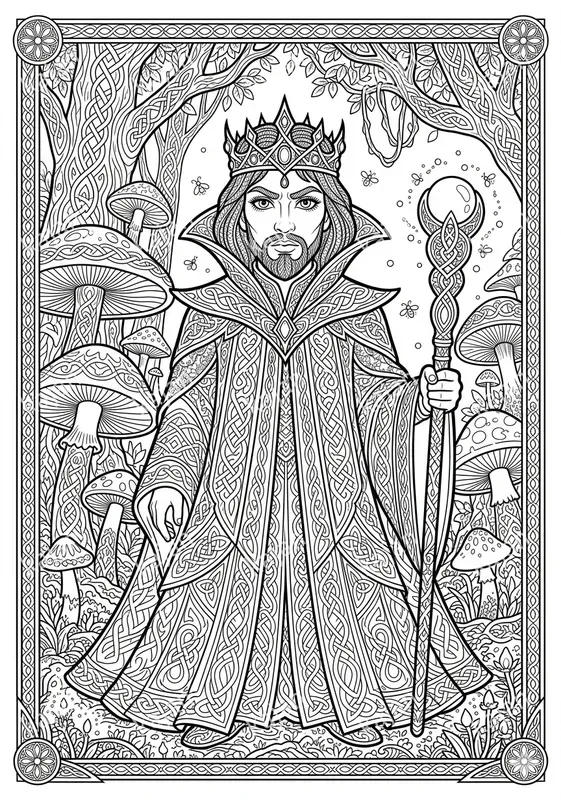 Fantasy Royalty Coloring Pages