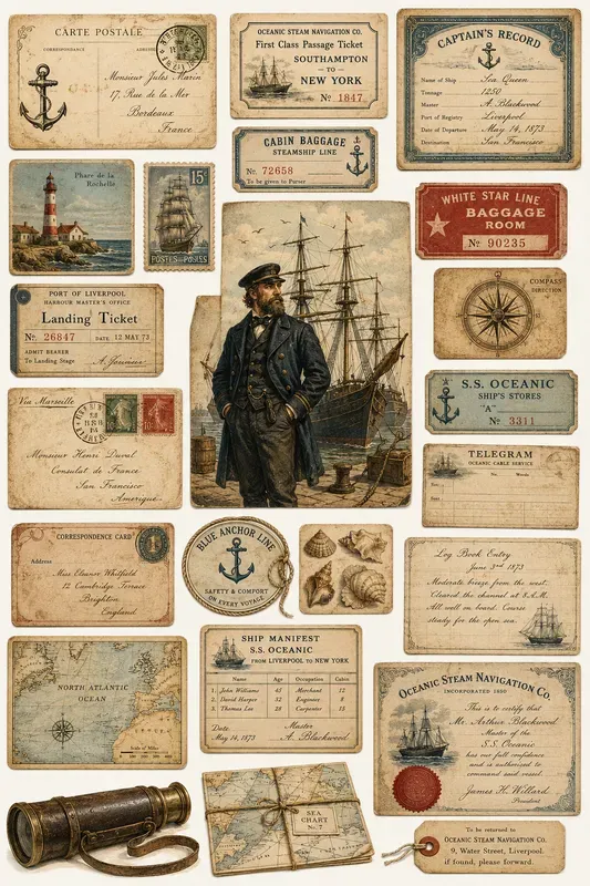 Vintage Storybook Ephemera Kits