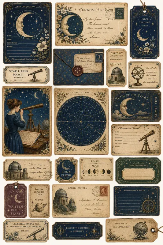 Vintage Storybook Ephemera Kits