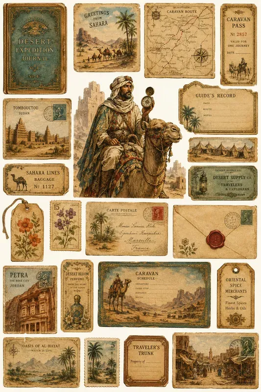 Vintage Storybook Ephemera Kits