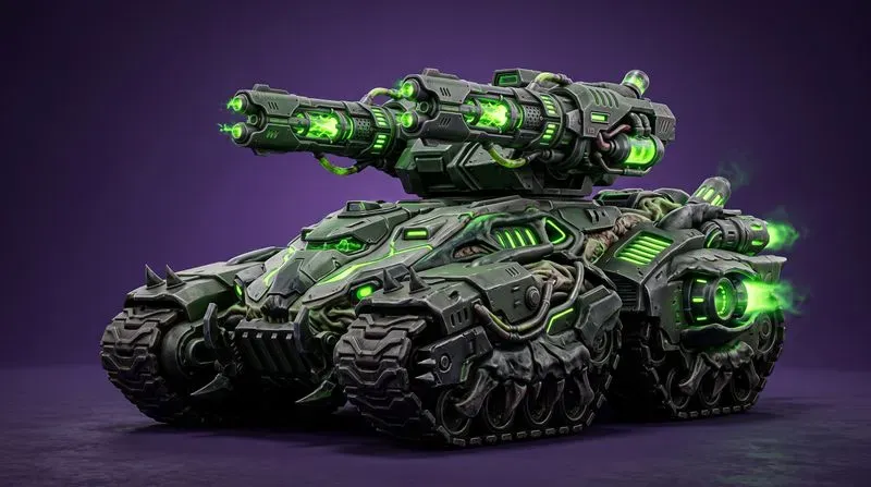 3D Stylized Scifi Mech Tanks