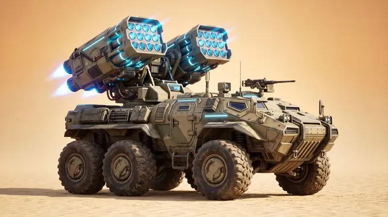3D Stylized Scifi Mech Tanks