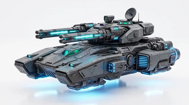 3D Stylized Scifi Mech Tanks