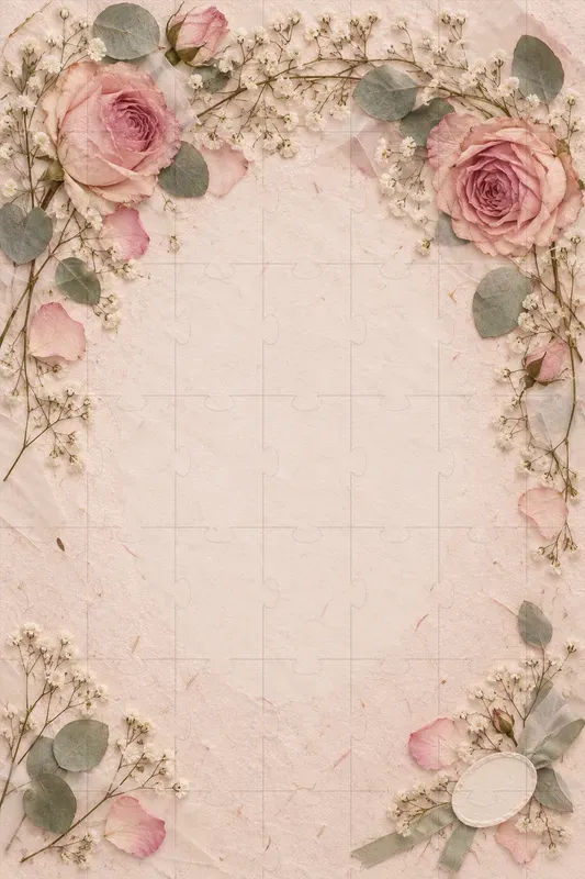 Pressed Flower Card Backgrounds