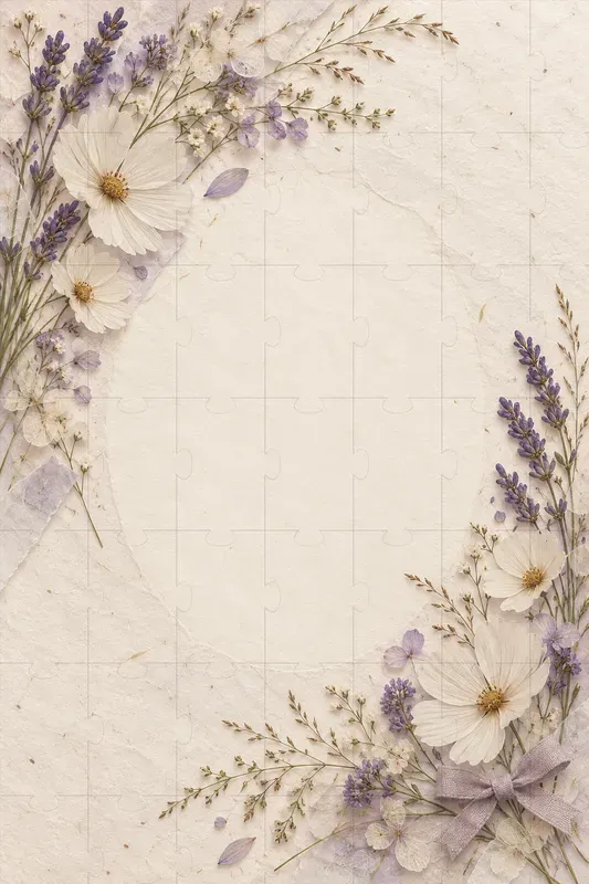 Pressed Flower Card Backgrounds