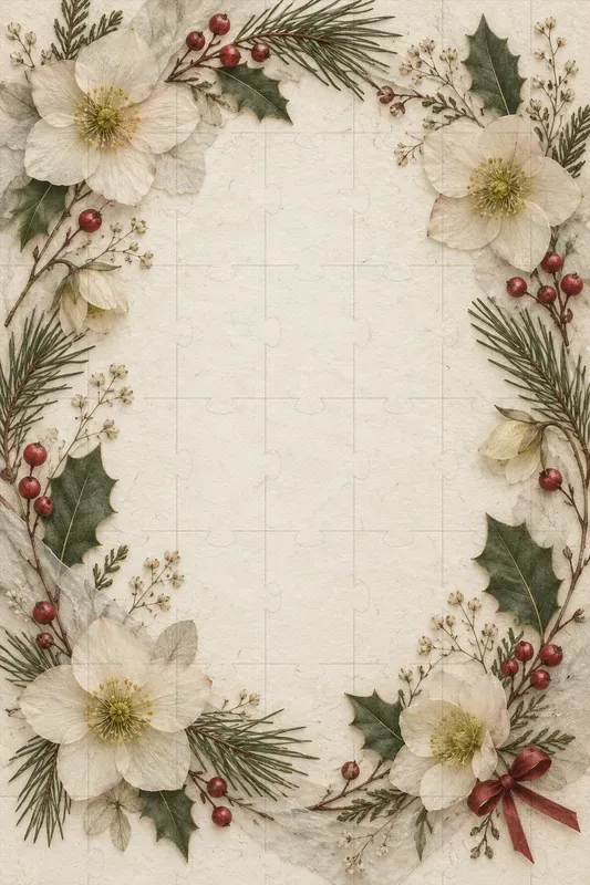 Pressed Flower Card Backgrounds