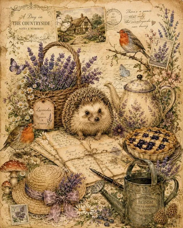 Whimsical Cottage Memory Collages