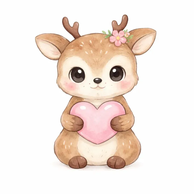 Woodland Valentine Clipart
