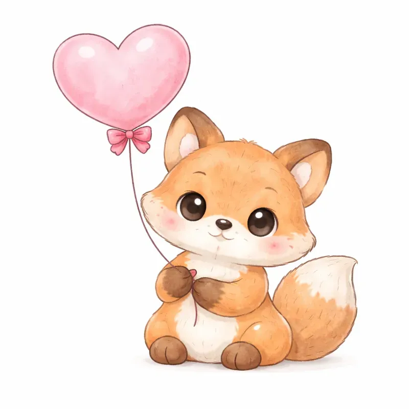Woodland Valentine Clipart