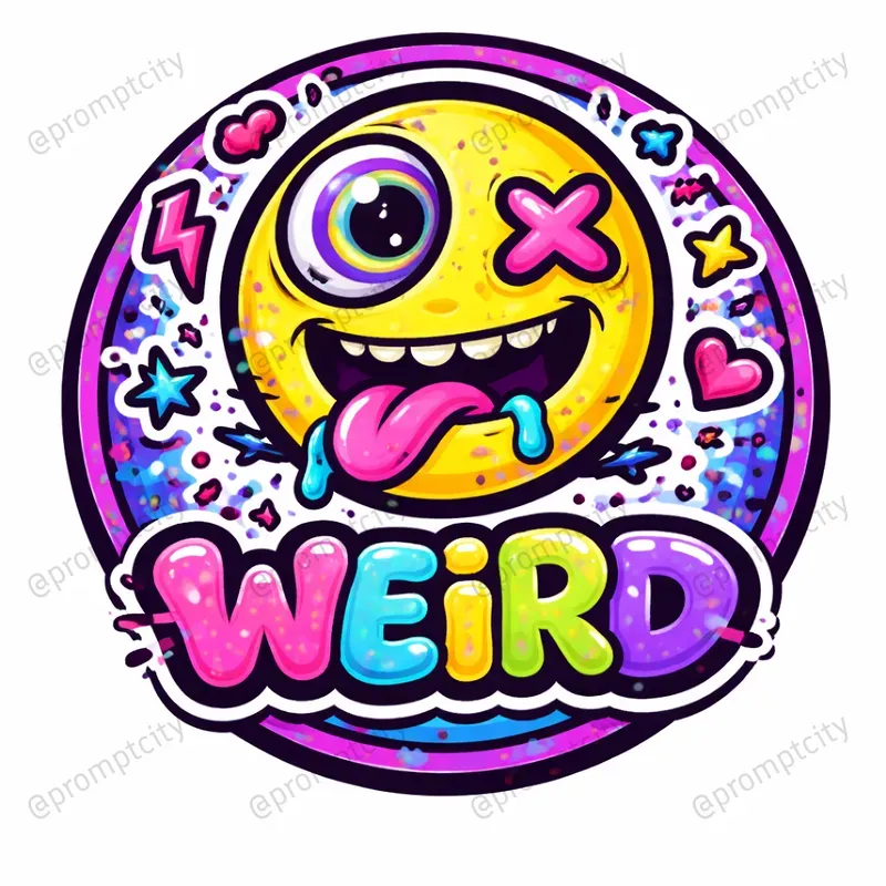 Weird Emoji Pop Stickers