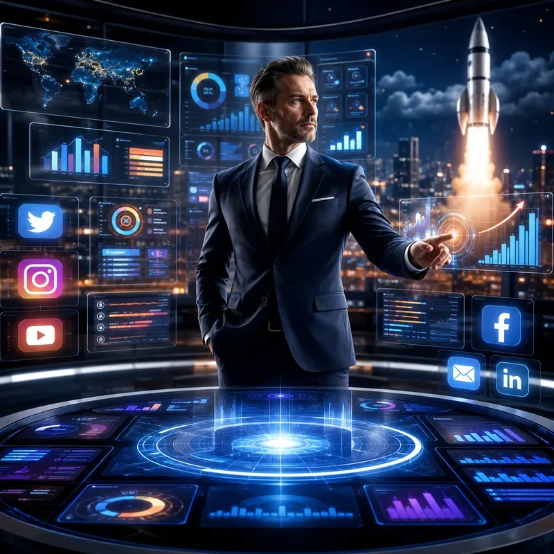 Futuristic Digital Marketing Posters