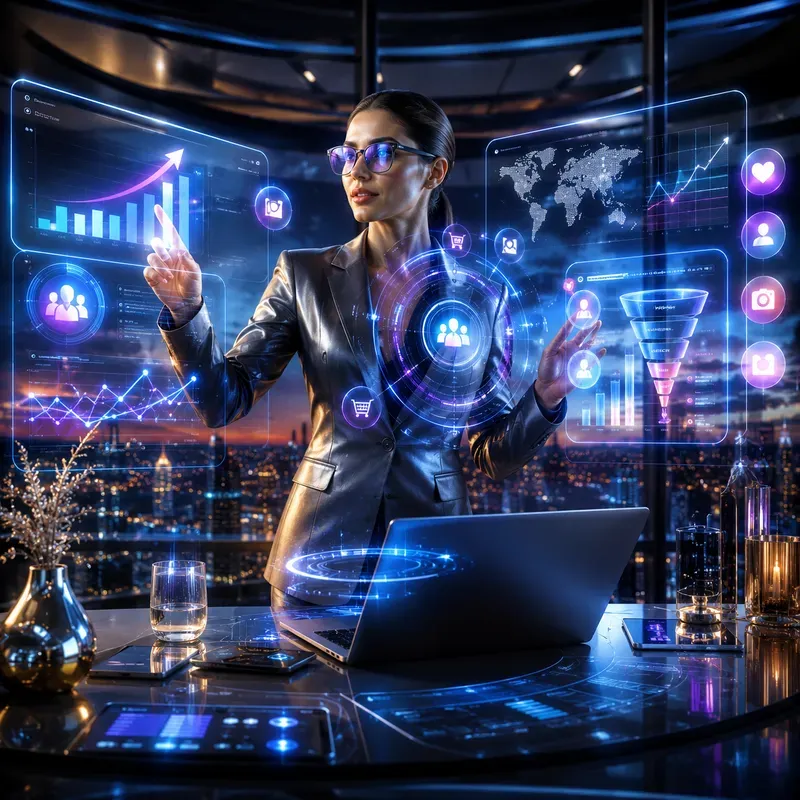 Futuristic Digital Marketing Posters