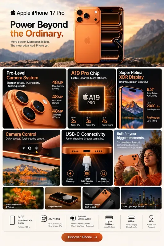 Product Feature Infographic Posters