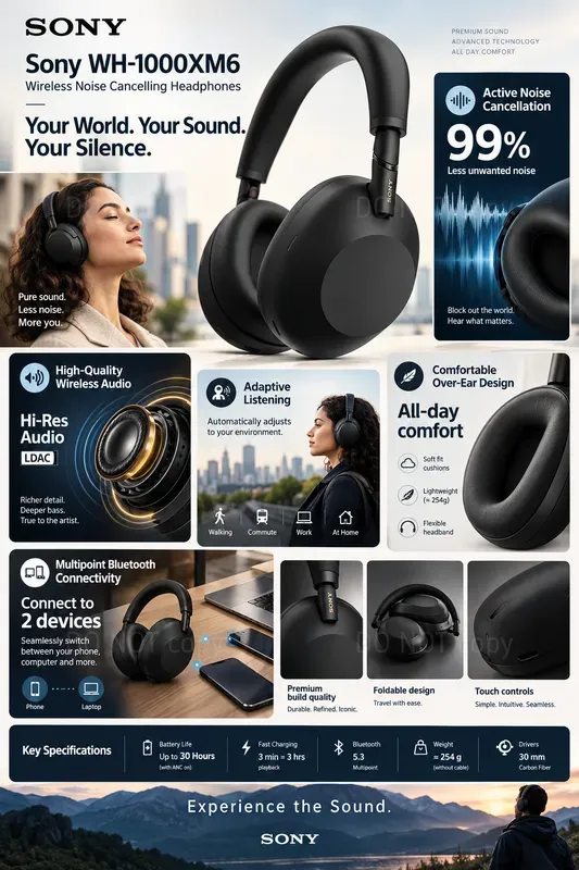 Product Feature Infographic Posters
