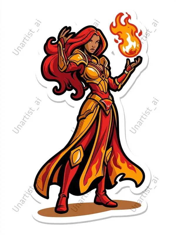 Sticker Art Fantasy RPG Characters
