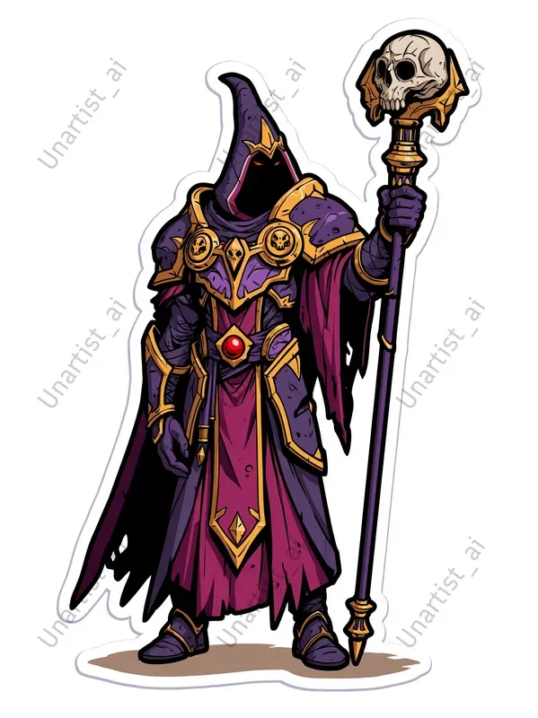 Sticker Art Fantasy RPG Characters
