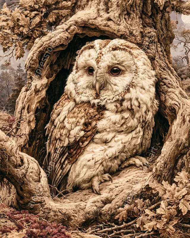 Vintage Naturalist Wildlife Oil Paintings