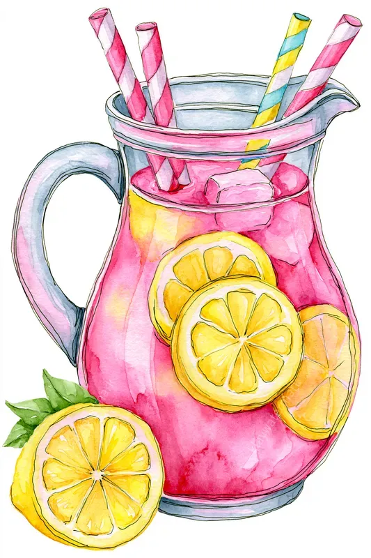 Sunshine Summer Watercolor Cliparts