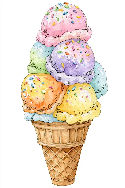 Sunshine Summer Watercolor Cliparts