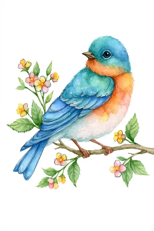 Sunshine Summer Watercolor Cliparts