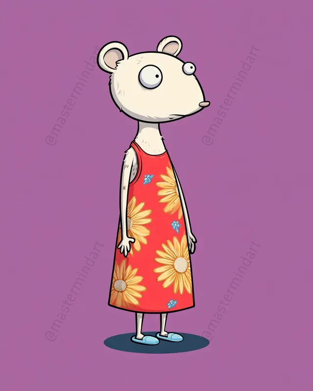 2D Cartoon Animal Stickers