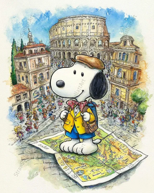 Snoopy Travel Adventure Junk Journals