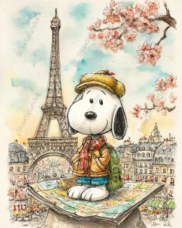 Snoopy Travel Adventure Junk Journals