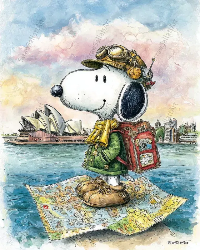 Snoopy Travel Adventure Junk Journals