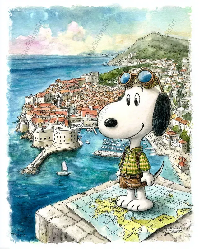 Snoopy Travel Adventure Junk Journals