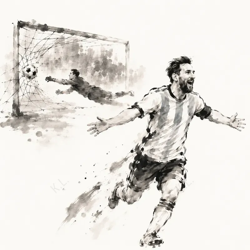 Elegant Chinese Ink Wash Art